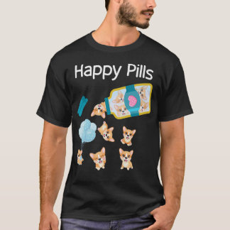 T-shirt Happy Pills Corgi Chiens Cute Corgi Lovers Cool361