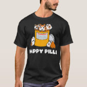 T-shirt Happy Pills Guinea Pig Funny Cute Guinea Pig Premi (Devant)