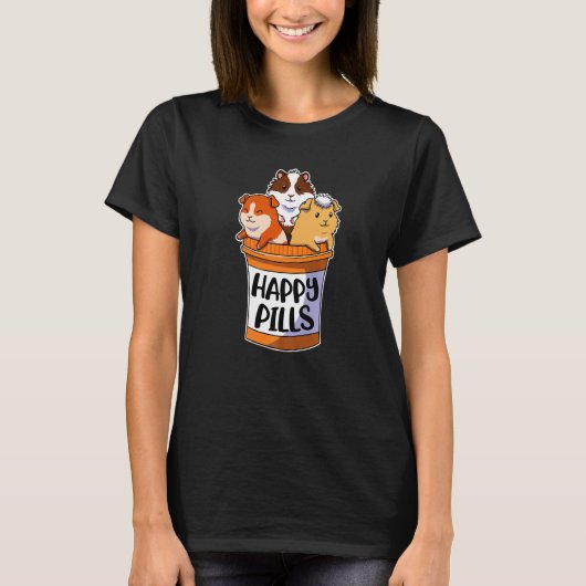 T-shirt Happy Pills Guinée Pig 1 (Devant)