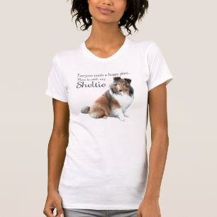 T-shirt Happy Place Sheltie Shirt