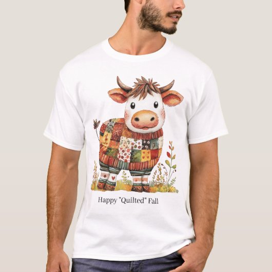 T-shirt Happy "Quilted" Fall (Devant)