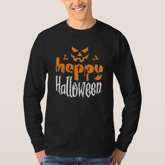 T-shirt Happy  Quote Halloween Beer Party (Devant)
