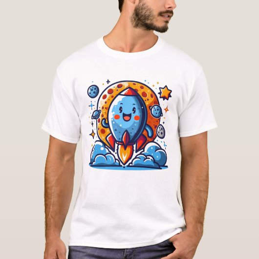 T-shirt Happy Rocket Adventure (Devant)