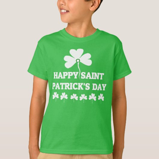 T-shirt 'Happy Saint Patrick's Day' (Voorkant)