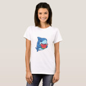T-shirt Happy Shark Snack (Devant entier)