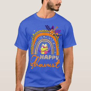 T-shirt Happy Shavuot Jewish Rainbow Hebrew Judaism Holida