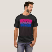 T-shirt Happy Smile Face Gay Bisexual Pride Flag Queer (Devant entier)