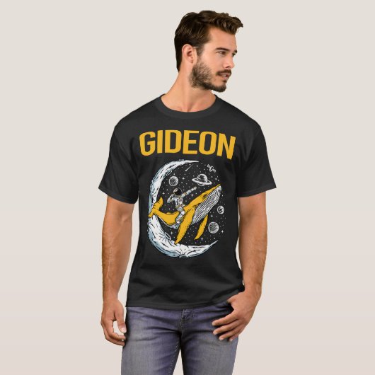 T-shirt Happy Space - Nom de Gideon (Devant entier)