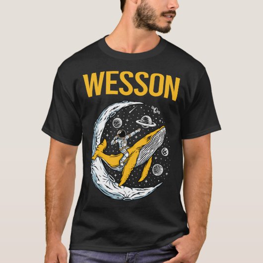 T-shirt Happy Space - Nom Wesson (Devant)