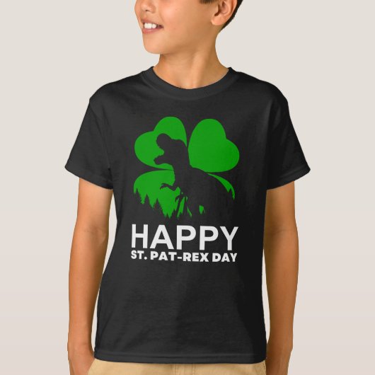 T-shirt Happy St Pat Rex (Devant)