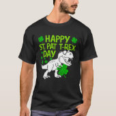 T-shirt Happy St Pat Rex Day Dino Shamrock St Patricks Day (Devant)