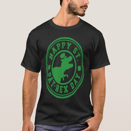T-shirt Happy St Pat Rex Day Dino St Patricks Day (Devant)