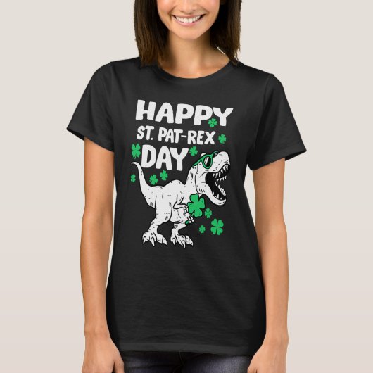 T-shirt Happy St Pat Rex Day Dinosaur St Patricks Day Iris (Devant)