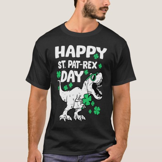 T-shirt Happy St Pat Rex Day Dinosaur St Patricks Day Iris (Devant)