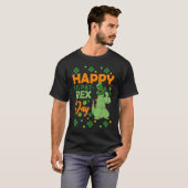 T-shirt Happy St Pat Rex Day Dinosaur St Patrick's Day Vib (Devant entier)
