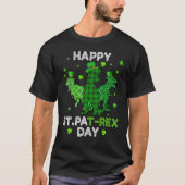 T-shirt Happy St PAT-Rex Day Green Lucky Shamrock St Patri (Devant)