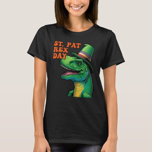T-shirt Happy St Pat Rex Day St Patricks Day Rex Leprechau (Devant)