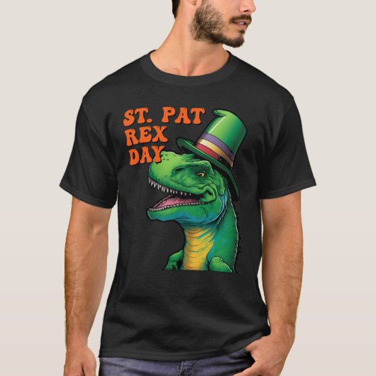 T-shirt Happy St Pat Rex Day St Patricks Day Rex Leprechau (Devant)