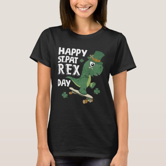 T-shirt Happy St Pat Rex Day St Patricks Dinosaur Toddler (Devant)