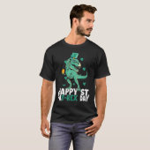 T-shirt Happy St PaT Rex Dinosaur Jour de la Saint Patrick (Devant entier)