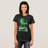 T-shirt Happy St PaT Rex Dinosaur Saint Patrick's Day For (Devant entier)