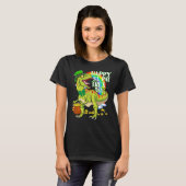 T-shirt Happy St Pat T-rex Day Green Lucky Shamrock St Pat (Devant entier)