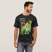 T-shirt Happy St Pat T Rex Saint Patrick's Day Dinosaur (Devant entier)