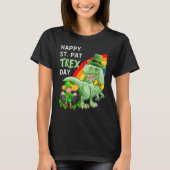 T-shirt Happy St Pat T Rex Saint Patrick's Day Dinosaur (Devant)