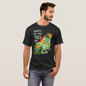 T-shirt Happy St Pat T Rex Saint Patrick's Day Dinosaur (Devant entier)