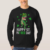 T-shirt Happy St Pat T Rex Saint Patrick's Day Dinosaur Bo (Devant)