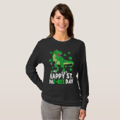 T-shirt Happy St Pat T Rex Saint Patrick's Day Dinosaur Bo (Devant entier)