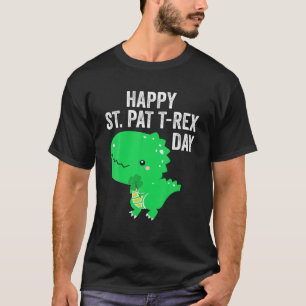 T-shirt Happy St Pat Trex Day Cute Dinosaur St Patricks