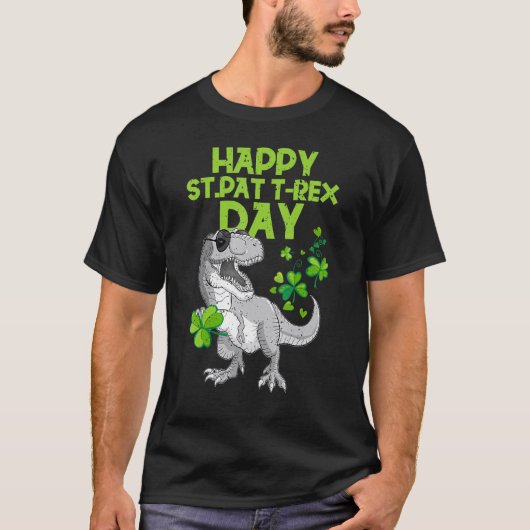 T-shirt Happy St Pat Trex Day Dino St Patricks Day Toddler (Devant)