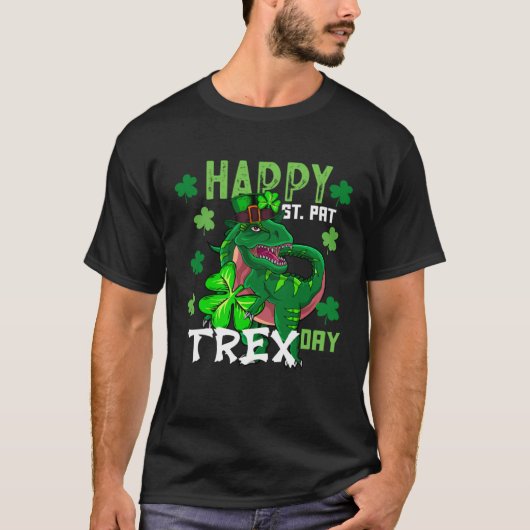 T-shirt Happy St Pat Trex Day Dinosaur St Patricks Day Din (Devant)
