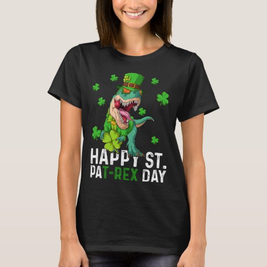 T-shirt Happy St Pat Trex Day Dinosaur St Patricks Day Tod (Devant)
