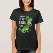 T-shirt Happy St Pat Trex Day St Patricks Day Dinosaur Luc (Devant)