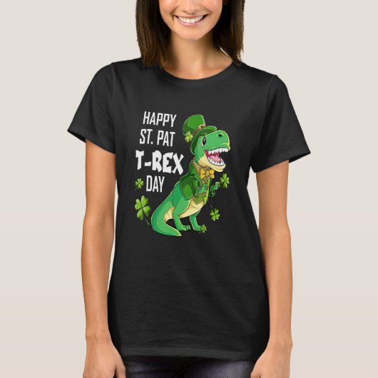 T-shirt Happy St Pat Trex Day St Patricks Day Dinosaur Luc (Devant)