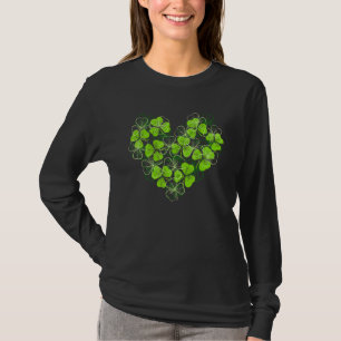T-shirt Happy St Patrick S Day Irlandais Shamrock Heart Sh