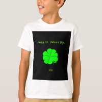 Happy St. Patrick's Day Boys White Basic T Shirt
