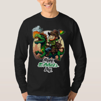 T-shirt Happy St Patricks Day Dinosaur St Pat Rex Day Todd