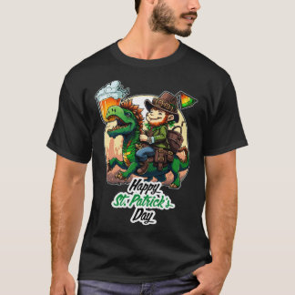 T-shirt Happy St Patricks Day Dinosaur St Pat Rex Day Todd