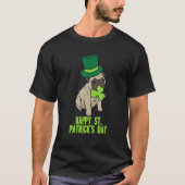 T-shirt Happy St Patricks Day Irish Pug Dog Cute Saint Pad (Devant)