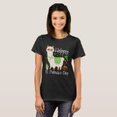 T-shirt Happy St Patricks Day Llama Dad Mom Boy Girl (Devant entier)
