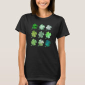 T-shirt Happy St Patricks Day Lucky Shamrocks Four Leaf Cl (Devant)