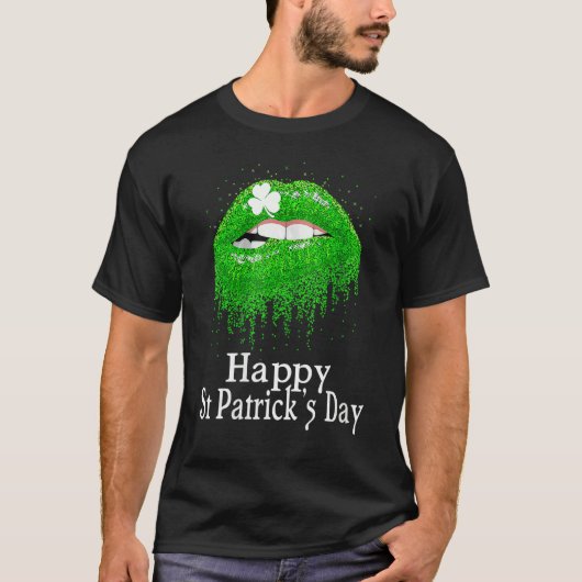 T-shirt Happy St Patrick's Day Saint Irish Patrick Girl bo (Devant)