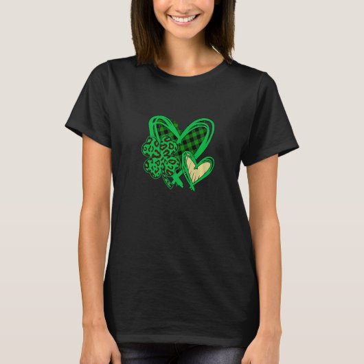 T-shirt Happy St Patrick's Day Shamrock,Heart Pajama. Patr (Devant)
