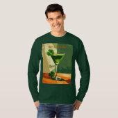 T-shirt Happy St. Patrick's Day Shamrock Martini  (Devant entier)
