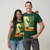 T-shirt Happy St. Patrick's Day Shamrock Martini (Unisexe)