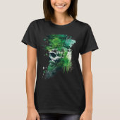 T-shirt Happy St Patricks Day Skull C Green Shamrock 12 (Devant)