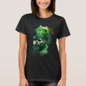 T-shirt Happy St Patricks Day Skull C Green Shamrock  13 (Devant)